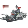 LEAN TOYS Militair set marineschip slagvloot kanonnen lichten geluiden