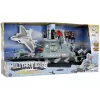 LEAN TOYS Militair set marineschip slagvloot kanonnen lichten geluiden