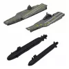 LEAN TOYS Militair set soldaten voertuigen schepen straaljagers basis 54 stuks