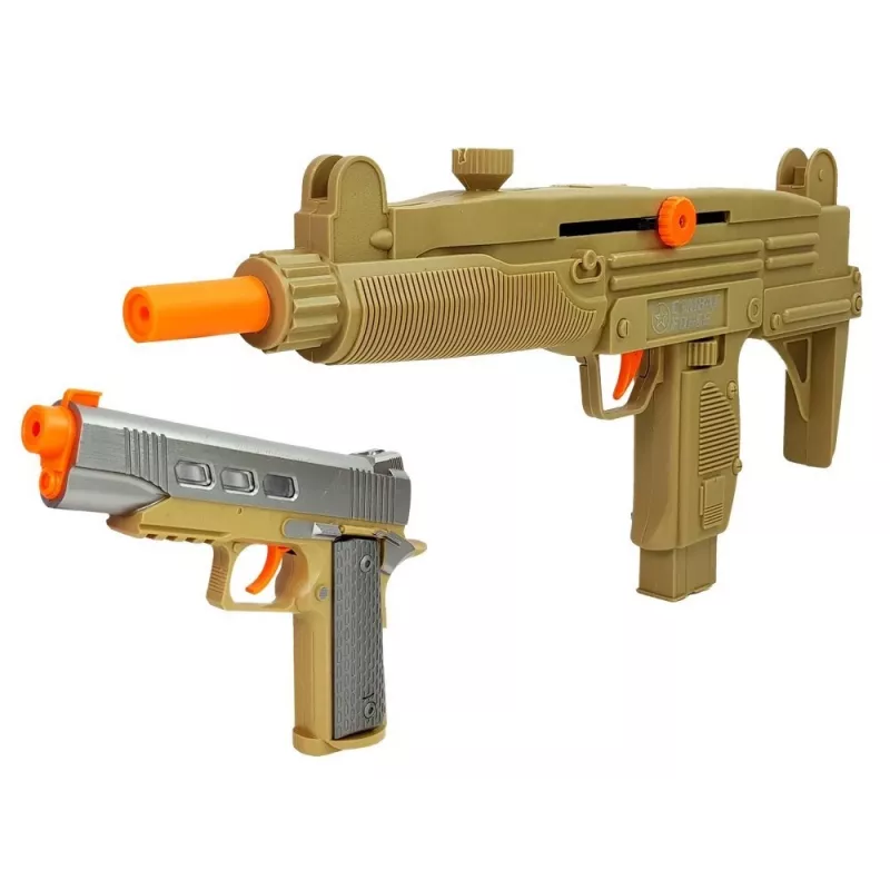 LEAN TOYS militaire set wapen masker verrekijker vest kompas
