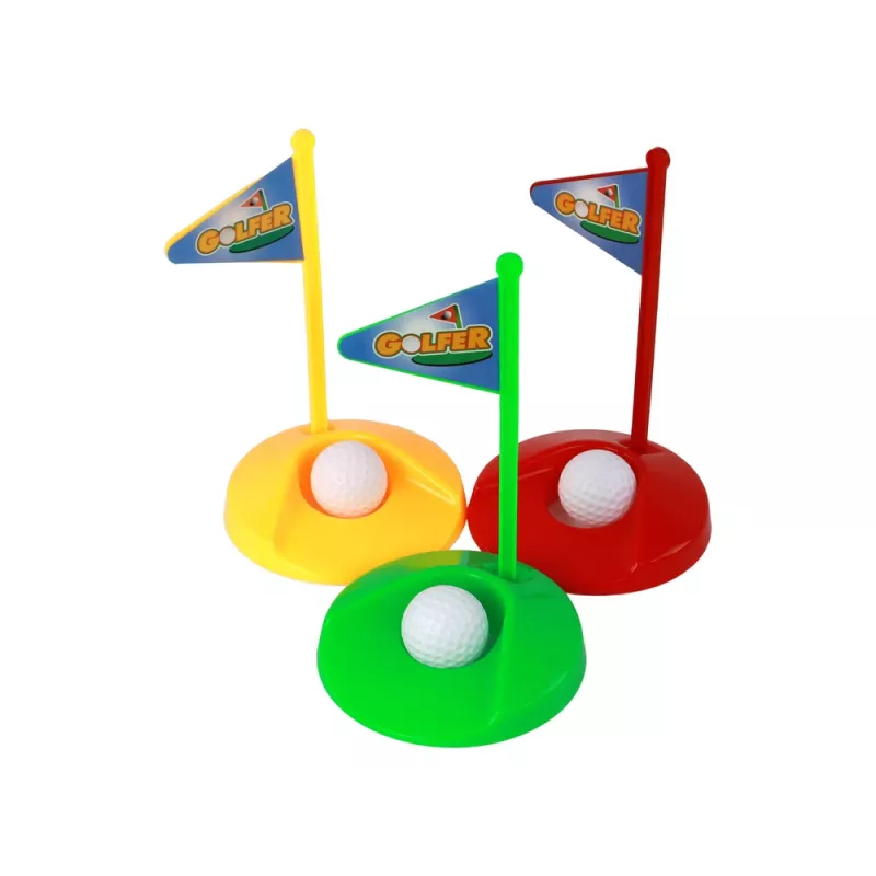 LEAN TOYS Minigolfset voor kinderen, clubs, 12-delig