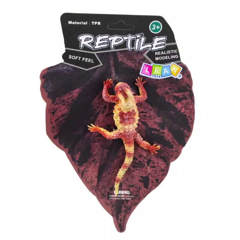 LEAN TOYS Moloch the Terrible rubberen figuur rekbaar realistisch reptiel 14 cm