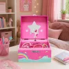 LEAN TOYS muziekdoos sieradendoos draaiende eenhoorn roze