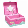 LEAN TOYS muziekdoos sieradendoos draaiende eenhoorn roze