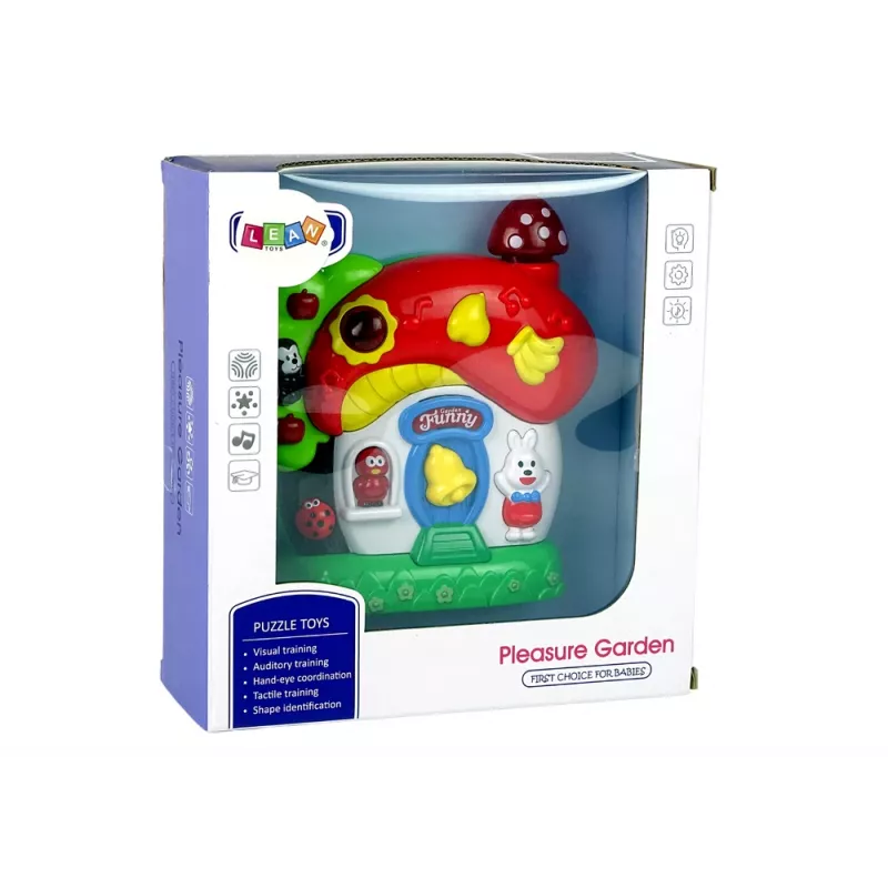 LEAN TOYS Muzikaal speelhuis voor baby's dieren