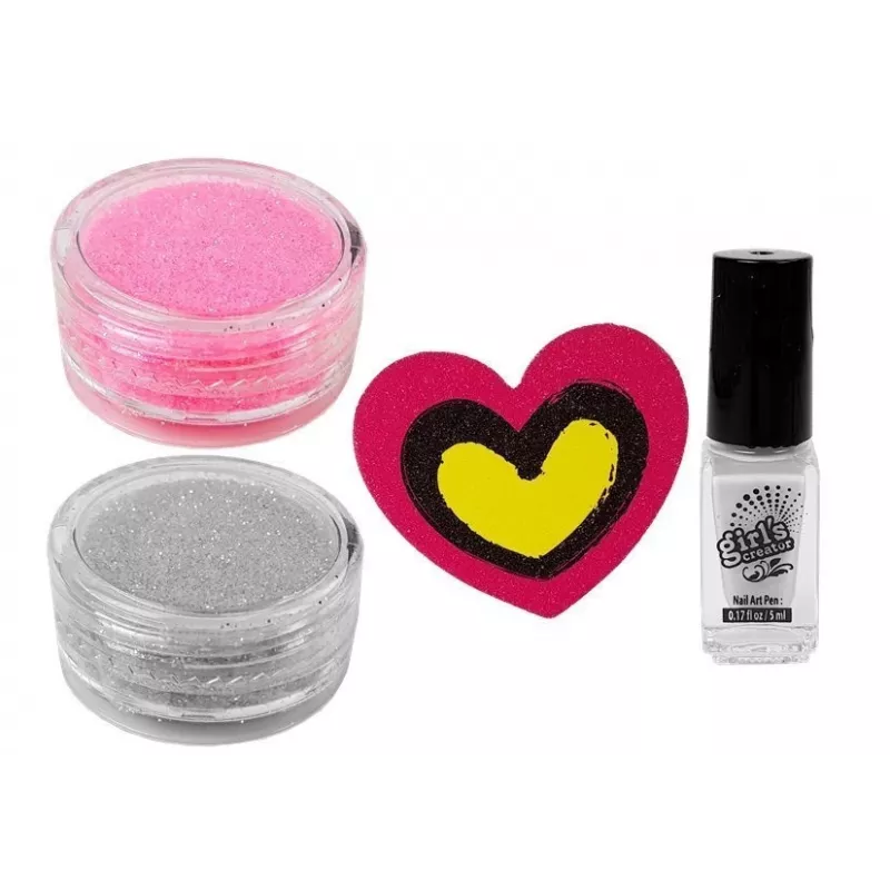 LEAN TOYS nagellakset met dispenser glitter nagellak