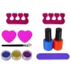 LEAN TOYS nagellakset met vormer, lamp, vijl en brokaat