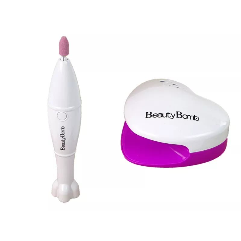 LEAN TOYS nagellakset met vormer, lamp, vijl en brokaat
