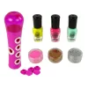 LEAN TOYS Nagellakset nagelglitterdispenser nagellakstickers