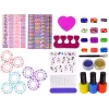 LEAN TOYS nagellakset met nagellakken, stickers, sjablonen en glitters