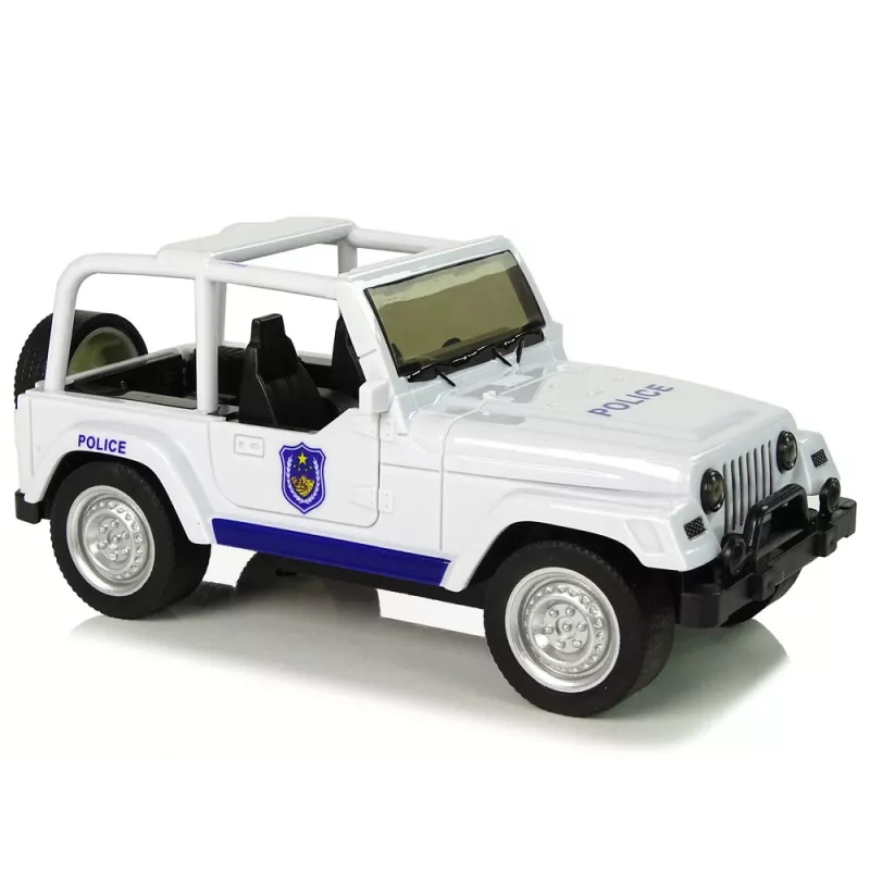 LEAN TOYS offroad politieauto wit