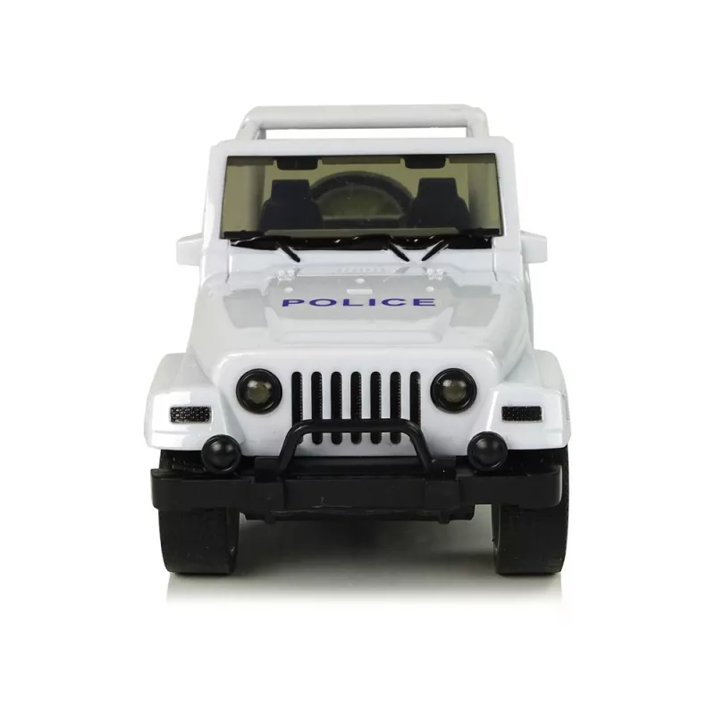 LEAN TOYS offroad politieauto wit