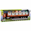 LEAN TOYS oranje voedseltransport-vrachtwagen 1:40 diecastmodel