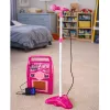 LEAN TOYS Roze elektrische gitaar met microfoon en versterker