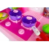 LEAN TOYS roze keuken met waterpannen, levensmiddelen en geluid
