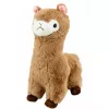LEAN TOYS Pluchen alpaca Knuffeldier met zachte vacht Beige 28 cm