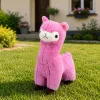 LEAN TOYS pluche alpaca lama knuffel – ultra zacht zachte roze 28 cm