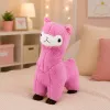 LEAN TOYS pluche alpaca lama knuffel – ultra zacht zachte roze 28 cm