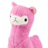 LEAN TOYS pluche alpaca lama knuffel – ultra zacht zachte roze 28 cm