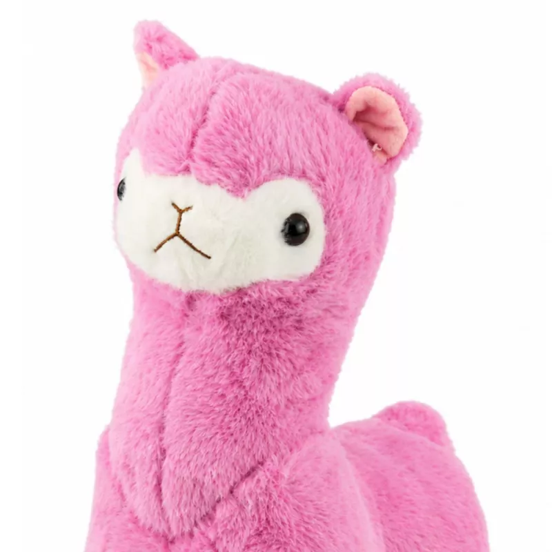 LEAN TOYS pluche alpaca lama knuffel – ultra zacht zachte roze 28 cm