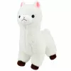 LEAN TOYS pluchen alpaca zachte witte vacht 28 cm