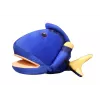 LEAN TOYS Pluchen blauwe vismascottepop 25 cm
