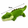 LEAN TOYS pluchen krokodil mascotte knuffeldier realistisch groen 70cm