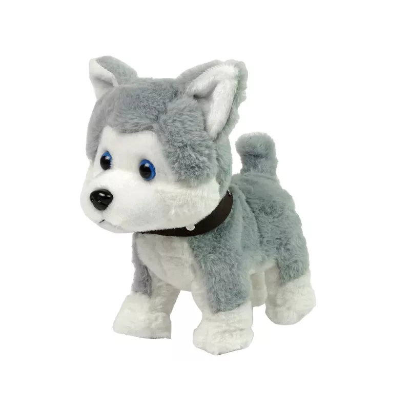 LEAN TOYS pluchen hond interactief educatief riem liedjes wandelingen