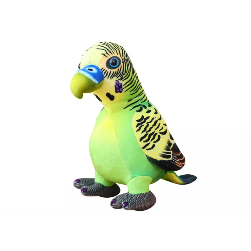 LEAN TOYS pluchen groene papegaaimascotte 20 cm