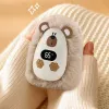 LEAN TOYS pluchen egel handwarmer oplaadbaar beige 45°C / 55°C / 65°C