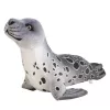 LEAN TOYS Pluche mascotte knuffeldier robbe grijs 37cm