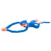 LEAN TOYS pluche aap mascotte met geluid, blauw 80 cm