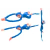 LEAN TOYS pluche aap mascotte met geluid, blauw 80 cm