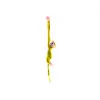 LEAN TOYS pluchen aap mascotte met geluid, geel 80 cm