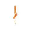 LEAN TOYS pluchen aap met babymascotte, oranje met geluid 70 cm