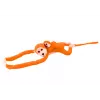 LEAN TOYS pluchen aap met babymascotte, oranje met geluid 70 cm