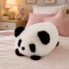 LEAN TOYS Pluchen panda Knuffeldier Zwart en Wit 16 cm