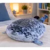 LEAN TOYS pluche zeehond mascotte knuffel naturel grijs 38 cm