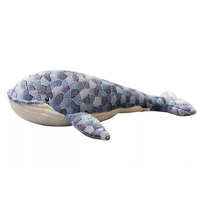 LEAN TOYS Pluchen walvismascotte Grijs 90 cm