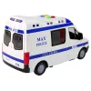 LEAN TOYS Politieauto met frictieaandrijving, geluid en licht