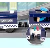 LEAN TOYS Police Town treinset blauw 203 km/h