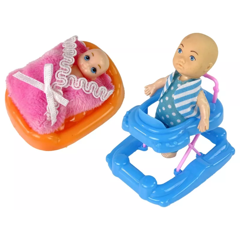 LEAN TOYS Zwangere Babypop met Lang Haar en Accessoires