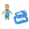 LEAN TOYS Zwangere Babypop met Lang Haar en Accessoires