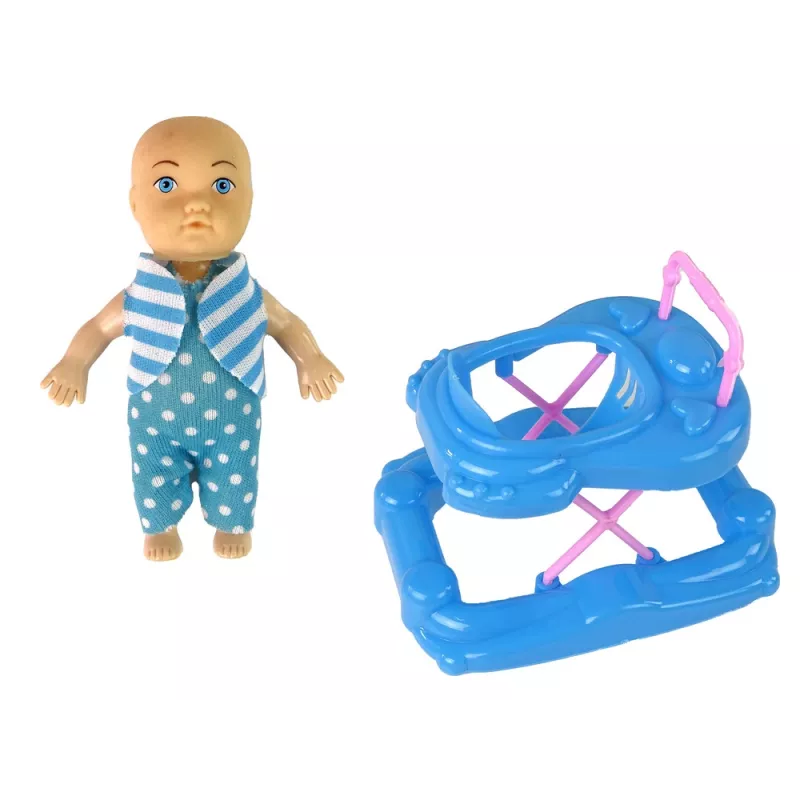 LEAN TOYS Zwangere Babypop met Lang Haar en Accessoires