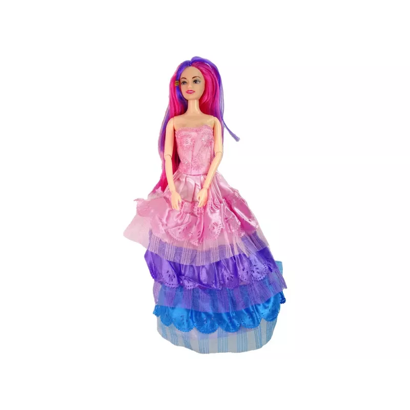 LEAN TOYS Prinsessenpop met witte pony figuren accessoires