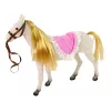 LEAN TOYS Prinsessenpop met witte pony figuren accessoires