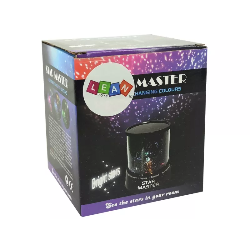 LEAN TOYS projector sterren-planeten-nachtlamp met batterijen