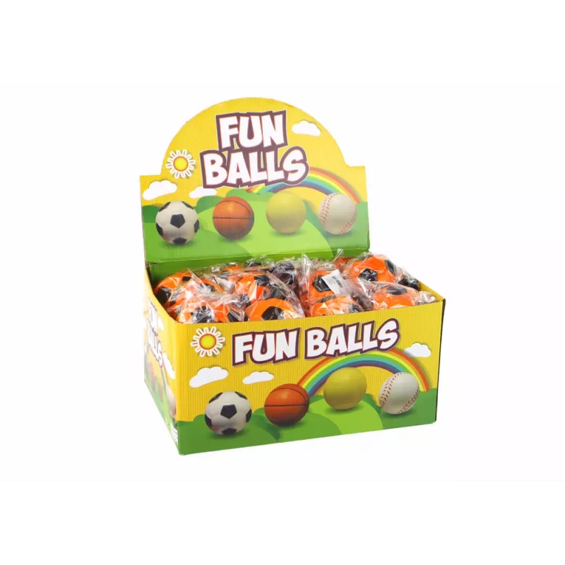 LEAN TOYS PU voetbal met jojo-gum om te stuiteren, 6 cm, oranje