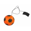 LEAN TOYS PU voetbal met jojo-gum om te stuiteren, 6 cm, oranje