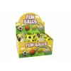LEAN TOYS PU voetbal met jojo-gum om te stuiteren, 6 cm, geel